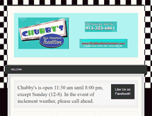 Tablet Screenshot of chubbysbelchertown.com